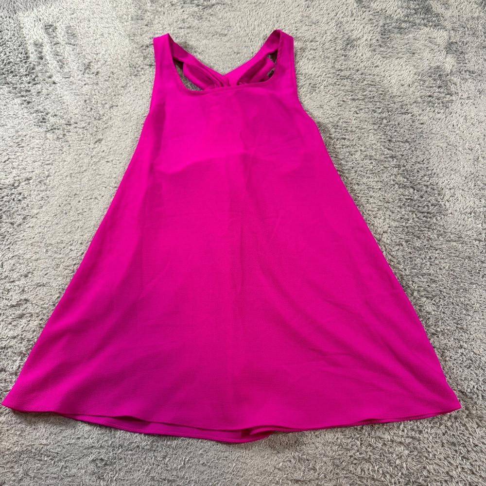Silvergate Women ITA880CRN Bow Back Tank Top Small Hot Pink Textured Sleeveless